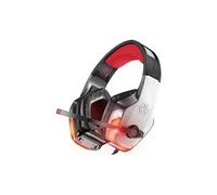 Casque de jeu v-4 pour xbox one, ps4, pc, contrôleur, casque antibruit sur l'oreille(rouge)