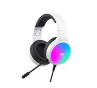 Casque de jeu vidéo filaire, 1,7 m - Havit (H2043U) - Blanc