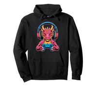 Casque de Jeu vidéo imprimé Dragon Chinois Mignon Dragon Sweat à Capuche