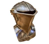 Casque de joute médiéval à gueule de grenouille | Casque d'armure de plaques portable | Tête de tournoi de chevalier