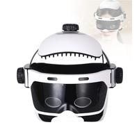 Casque de massage électrique chauffant, masseur de cuir chevelu sans fil, cinq modes, massage à 360 degrés par airbag, pour la maison et les salons de beauté