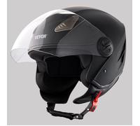 Casque Moto 3/4 Face ABS Robuste Bluetooth Intégré Léger et Pratique Taille S