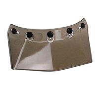 Casque de Moto à 5 Boutons-Pression, lentille Vent Rabattable pour Casques Ouverts, matériau en Polycarbonate rétro, 6 Options de Couleurs (Gris)