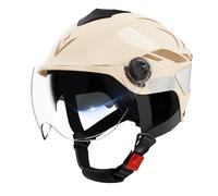 Casque de moto à double visière, design ajustable, protection UV, protection rigide, rembourrage respirant, sangle sécurisée, parfait pour mari, épouse, fils, amis, famille, hommes
