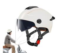 Casque de Moto à Face Ouverte - équipement de Protection à Double visière, Casque de Trajet Urbain | Parfait pour Le Motocross, déplacements urbains, promenades à Longue Distance, Offre Un Con