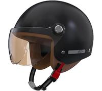 Casque De Moto À Visage Ouvert, Demi-Casque De Moto Homologué ECE, Casque De Moto Avec Pare-Soleil, Style Rétro Vintage, Casque De Moto Jet Pour Enfants, Jeunes, Hommes Et Femmes D,M/(55~56cm)