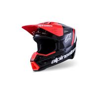 Casque De Moto Alpinestars S-M3 Radium (Noir/Rouge/Blanc) Taille: M (57)
