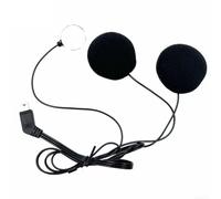 Casque de moto avec microphone pour interphone cardo, câble dur et fil souple avec cordon flexible de 1 m, réduction du bruit claire pour l'équitation (B)