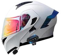 Casque De Moto Bluetooth, Casque Intégral De Moto Sowmobile, Casque Léger De Moto De Route Approuvé Dot/ece avec Perruque Arrière, C2, XL=61-62cm