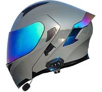 Casque De Moto Bluetooth, Casque Intégral De Moto Sowmobile, Casque Léger De Moto De Route Approuvé Dot/ece avec Perruque Arrière, B1, XXL=63-64cm
