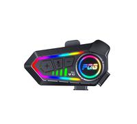 Casque de moto Bluetooth - RNCYN - Interphone intégré - Communication 2 personnes - Modèle Y10MAX - Batterie 1000 mAh