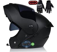 Casque De Moto Bluetooth Sans Fil Pour Scooter Chopper Avec Microphone Et Haut-Parleur - Restez Connecté Même Lorsque Vous Êtes Sur La Route Et Protégé Homologation ECE B,L(59-60CM)