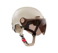 Casque de moto - Casque de moto à visage ouvert - Casque de moto - Sport coupe-vent - Demi-casques - Ski - Snowboard - Anti-chocs - Casque de route réfléchissant - Avec lunettes de protection