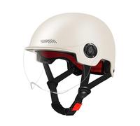 Casque de moto - Casque de moto à visage ouvert | Casque de moto | Sport vent | Protection de sécurité du cyclisme avec lunettes de protection anti-éblouissement | Demi-casques de dureté 2H | Ski