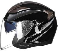 Casque De Moto, Casque Jet Homologué ECE 22.06, Casque De Scooter, Casque Semi-Ouvert, Casque Ouvert, Pour Motos Et Scooters, Femmes, Adultes A3,M=(55-57cm)