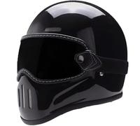Casque de Moto Casque Modulable Casque Intégral Casque de Scooter Casque de Protection Équipé de Lunettes Pare-Soleil ECE pour Femmes Hommes Adultes Casque Intégral Toutes Saisons F1,L57~58CM