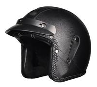 Casque De Moto, Casque Moto Scooter avec Doublure IntéRieure Amovible, Casque Bol Homologué ECE, Demi-Casque De Moto RéTro 3/4 Ouvert avec VisièRe E, XXL=61-62CM