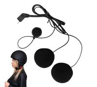 Casque de Moto - Construction en éponge ABS de 77 cm, système d'enceintes antibruit, Accessoire de Communication Filaire, Interface Audio à Broches Solution sonore de Voyage | Appel Clair pour
