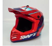 Casque de moto cross rouge pour enfant Taille S 47-48cm Swaps S886 Rock'it RED S