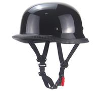 Casque de Moto de Style Allemand Ajustement Confortable Vintage à Demi-Visage Motorcycle de Casque Allemand pour Les Hommes Adultes Femmes