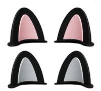 Casque de Moto Décoratif, Oreille Casque Moto, de Ornement de Casque d'oreilles de Chat, Casque Intégral Moto Oreille de Chat, Mignon Oreilles De Chat , pour Moto Vélo Scooter Casque Enfants Adultes
