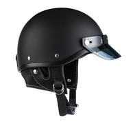Casque de Moto Demi-Coque pour Homme - Casque de Moto pour Homme - Casque de vélo avec Pare-Soleil et Fermeture Rapide pour Course - Chantier de Construction, trajets en Trajet, Patinage