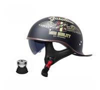 Casque De Moto Et Velo Bol Casque Jet avec Visière Solaire Demi-Casque De Moto pour Hommes Et Femmes Casque De Cyclomoteur pour Adultes Hommes Et Femmes I,XXL=(63-64CM)