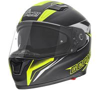 Germot GM 330 Dekor, casque intégral M Mat Noir/Jaune Néon/Blanc Mat Noir/Jaune Néon/Blanc