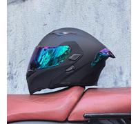 Casque De Moto, Homologué ECE Casque Modulaire À Bascule for Femmes Et Hommes avec Double Visière(CB,M(55~56CM))