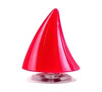 Casque de Moto Horn Corne Casque en Plastique Autocollants avec sous-tassette pour décoration de Casque Rouge 1pc, Cornes de Casque