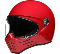 Casque De Moto Intégral Approuvé Ece Cool Casque De Moto Intégral avec Visières Casque Intégral Intégré pour Adultes Femmes pour Toutes Les Saisons, L, M=57-58cm