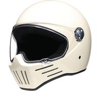 Casque De Moto Intégral Approuvé Ece Cool Casque De Moto Intégral avec Visières Casque Intégral Intégré pour Adultes Femmes pour Toutes Les Saisons, G, M=57-58cm