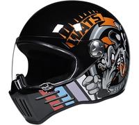 Casque De Moto Intégral Approuvé Ece Cool Casque De Moto Intégral avec Visières Casque Intégral Intégré pour Adultes Femmes pour Toutes Les Saisons, E, M=57-58cm