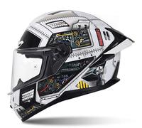 Casque de Moto Intégral Casques de Moto Modulaires pour Adultes Unisexes Vélo de Rue Cruiser Rouleau avec Double Visière Pare-Soleil Casque de ECE E,XL57~58CM