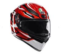 Casque De Moto Intégral E2206 AGV K1 S K1-S Lion Rouge Et Blanc Taille XL