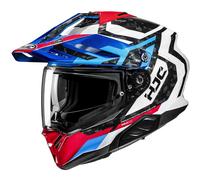 Casque De Moto Intégral HJC RPHA60 Dakar MC21 Bleu/Blanc/Rouge Brillant