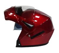 Casque De Moto IntéGral Modulable avec Double VisièRe, Casque De Moto LéGer Homologué Ece pour Hommes Et Femmes E,L:59-60CM