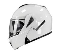 Casque De Moto IntéGral Modulable avec Double VisièRe, Casque De Moto LéGer Homologué Ece pour Hommes Et Femmes G,L:59-60CM