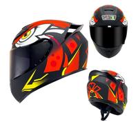 Casque de Moto intégral modulable, certifié Dot/ECE, avec Boucle à dégagement Rapide, pour Homme et Femme, pour vélo de Route, Cruiser, Scooter,Color E-L