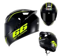 Casque de Moto intégral modulable, certifié Dot/ECE, avec Boucle à dégagement Rapide, pour Homme et Femme, pour vélo de Route, Cruiser, Scooter,Color O-S