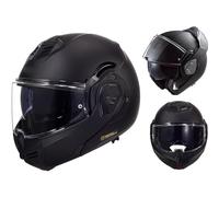 Casque de Moto Intégral Modulaire Casque de Moto Rabattable a 180 Degrés Casque de Moto Intégral a Double Lentille Certification ECE Casque Intégral Toutes Saisons E,L56~57CM