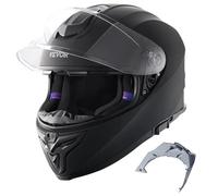 Casque De Moto Intégral-Vevor-Casque Smart Street Abs Et Haute Densité-Avec Emplacement Bluetooth Et Lentille Interchangeable