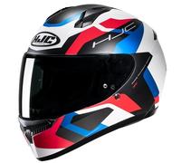Casque de Moto Intégrale HJC C10 Tins MC21SF Noir/Rouge/Blanc Mat