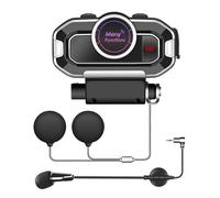 Casque de moto interphone Heaphone bluetooth 5.0 casque étanche FM Communication sans fil stéréo écouteur