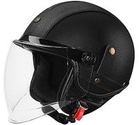 Casque De Moto Jet 3/4 Pour Adulte Avec Visière, Compatible Avec Les Motos, Scooters, Vélos Électriques, Cyclomoteurs Et Cruisers. Homologué ECE. A6,XL/(61~62cm)