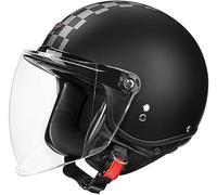 Casque De Moto Jet 3/4 Pour Adulte Avec Visière, Compatible Avec Les Motos, Scooters, Vélos Électriques, Cyclomoteurs Et Cruisers. Homologué ECE. A3,M/(57~58cm)