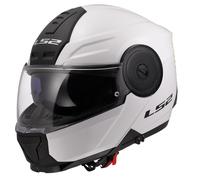 Casque De Moto LS2 FF902 Scope II Solide (Blanc) Taille: M (57)
