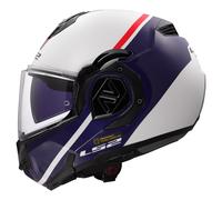 Casque De Moto LS2 FF906 Advant Swipe (Blanc/Bleu/Gris) Taille: M (57)