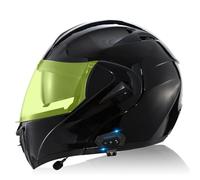 Casque De Moto Modulable À Double Visière avec Bluetooth Intégré, Casque Intégral avec Haut-parleurs Et Microphone Intégrés, Homologué Dot Et ECE pour Hommes Et Femmes,D 3- m (57_58)