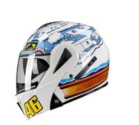 Casque de Moto modulable à visière relevable Double lentille Casques intégraux pour Adultes Trajets urbains Balades Tourisme Ventilation Conception légère